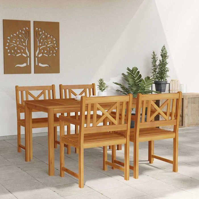 Set de masă pentru grădină 5 pcs Maro Lemn Solid de Acacia - WALTI WALTI
