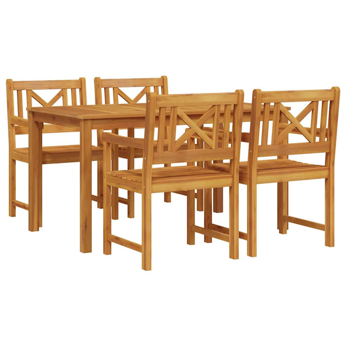 Set de masă pentru grădină 5 pcs Maro Lemn Solid de Acacia - WALTI WALTI