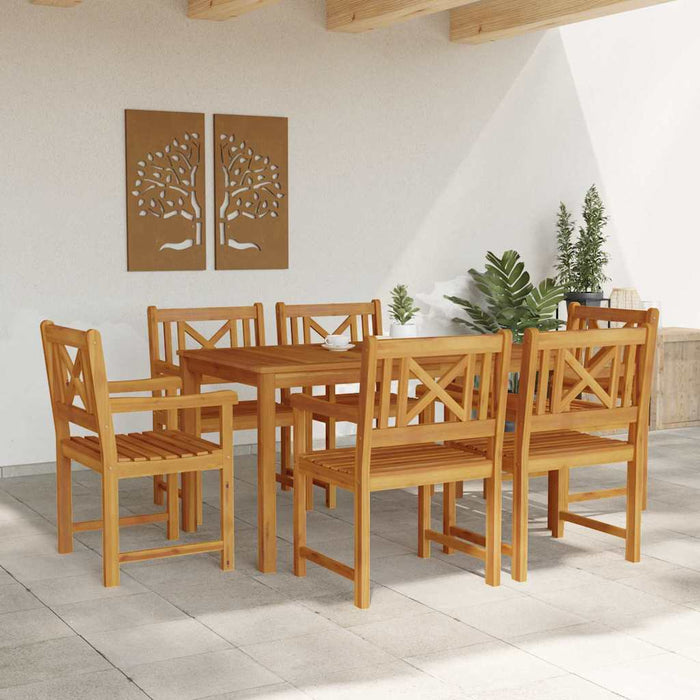 Set de masă pentru grădină 7 pcs Maro Lemn Solid de Acacia - WALTI WALTI