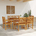 Set de masă pentru grădină 7 pcs Maro Lemn Solid de Acacia - WALTI WALTI
