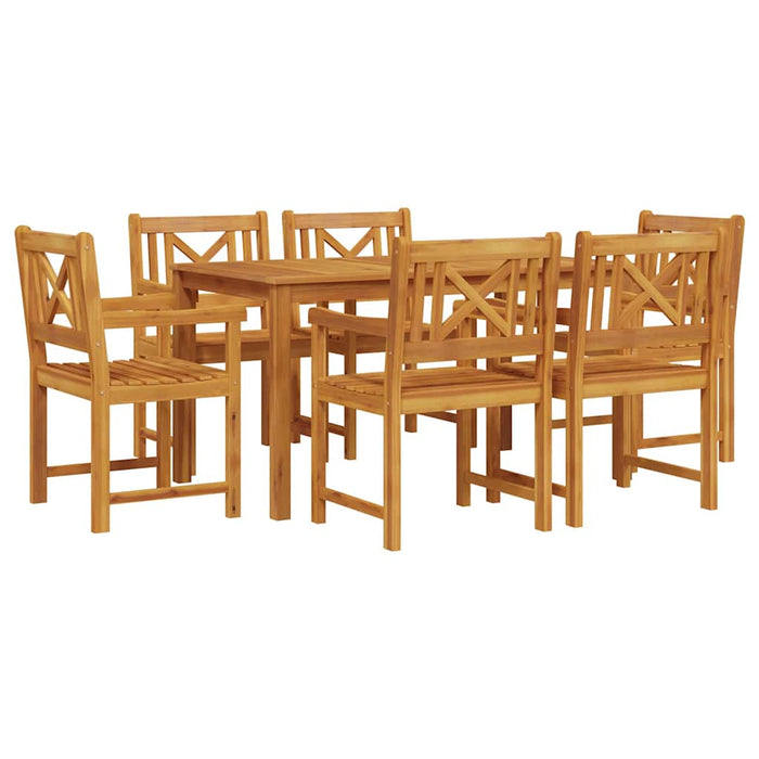 Set de masă pentru grădină 7 pcs Maro Lemn Solid de Acacia - WALTI WALTI