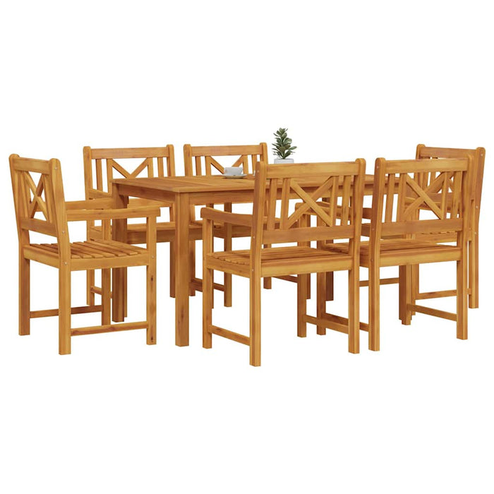 Set de masă pentru grădină 7 pcs Maro Lemn Solid de Acacia - WALTI WALTI