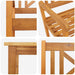 Set de masă pentru grădină 5 pcs Maro lemn masiv de acacia - WALTI WALTI