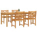 Set de masă pentru grădină 5 pcs Maro lemn masiv de acacia - WALTI WALTI