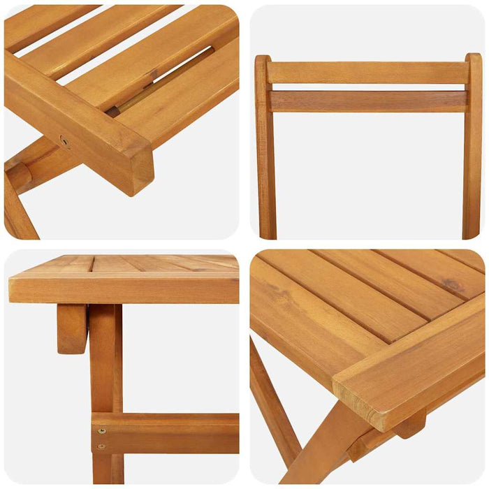 Set de masă pentru grădină 7 pcs Maro lemn masiv de acacia - WALTI WALTI