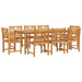 Set de masă pentru grădină 9 pcs Maro Lemn Solid de Acacia - WALTI WALTI