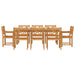 Set de masă pentru grădină 9 pcs Maro Lemn Solid de Acacia - WALTI WALTI