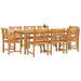 Set de masă pentru grădină 9 pcs Maro Lemn Solid de Acacia - WALTI WALTI