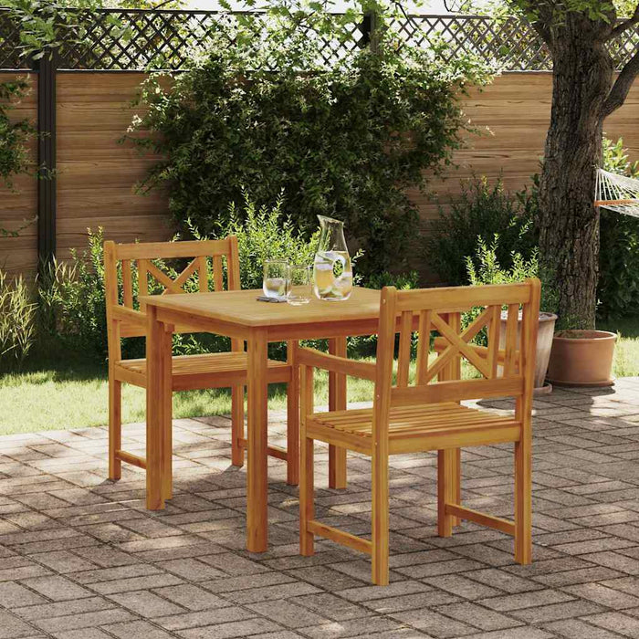 Set de dining pentru grădină , 3 piese, lemn masiv de acacia - WALTI WALTI