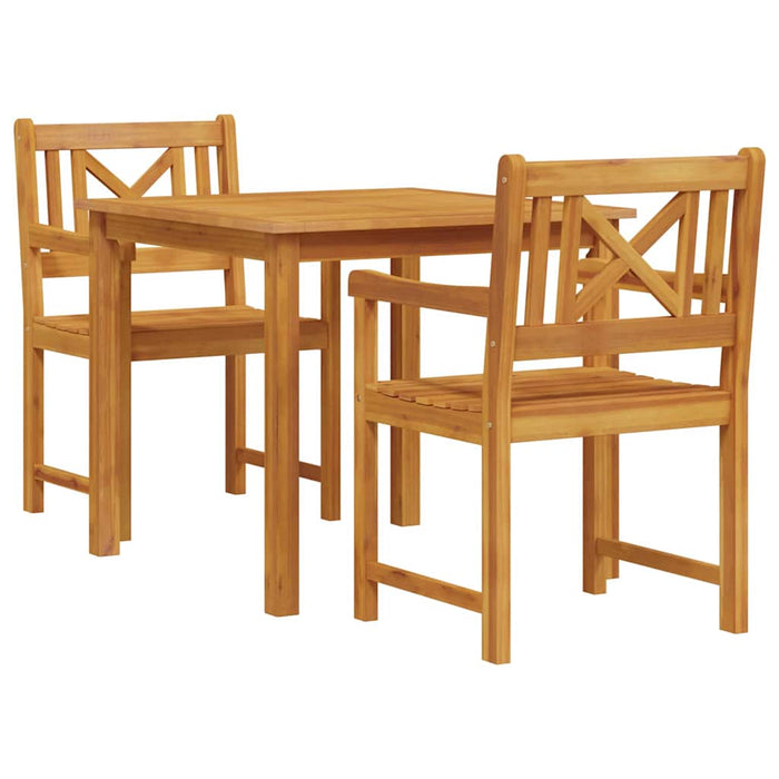 Set de dining pentru grădină , 3 piese, lemn masiv de acacia - WALTI WALTI