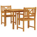 Set de dining pentru grădină , 3 piese, lemn masiv de acacia - WALTI WALTI