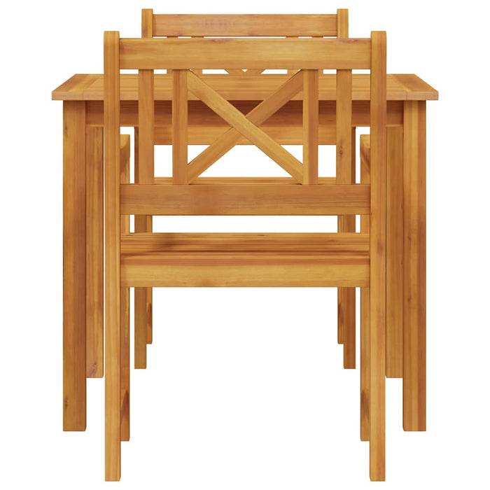 Set de dining pentru grădină , 3 piese, lemn masiv de acacia - WALTI WALTI