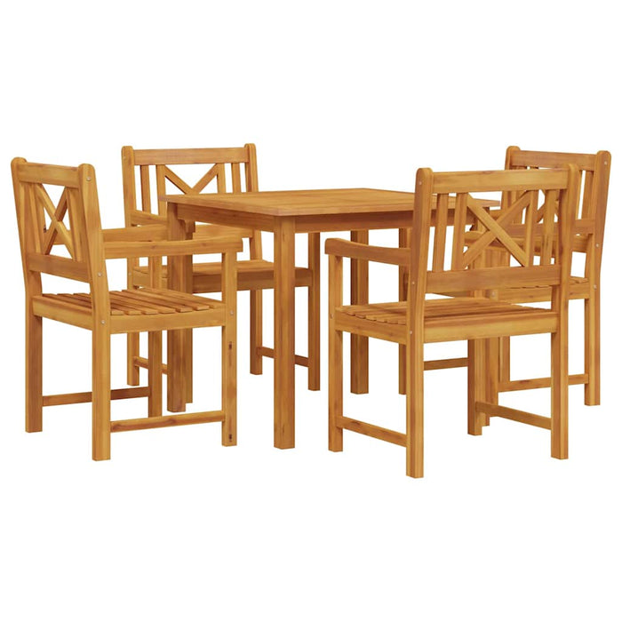 Set de dining pentru grădină din lemn masiv de acacia, 5 piese - WALTI WALTI
