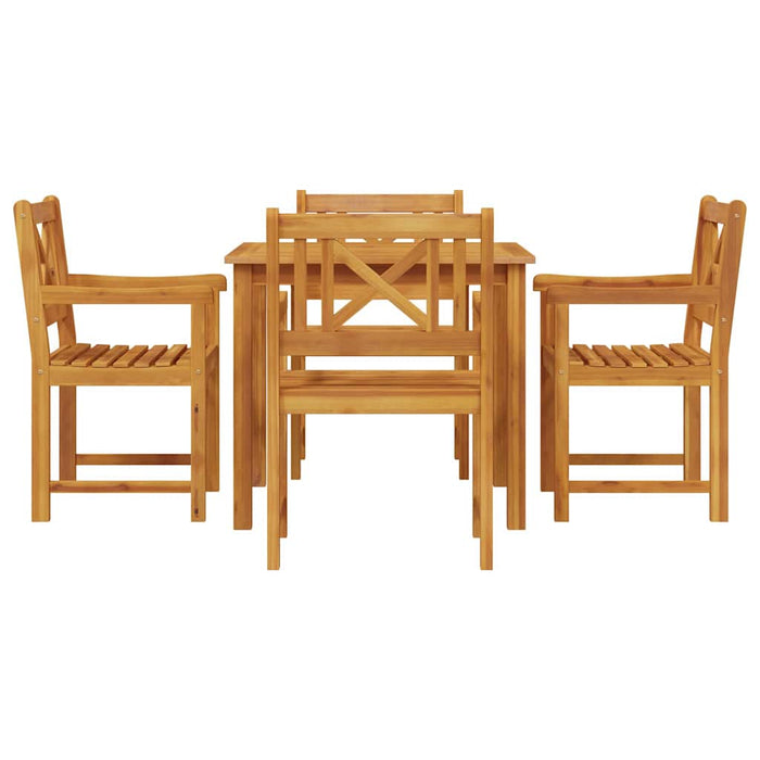 Set de dining pentru grădină din lemn masiv de acacia, 5 piese - WALTI WALTI