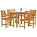 Set de dining pentru grădină din lemn masiv de acacia, 5 piese - WALTI WALTI