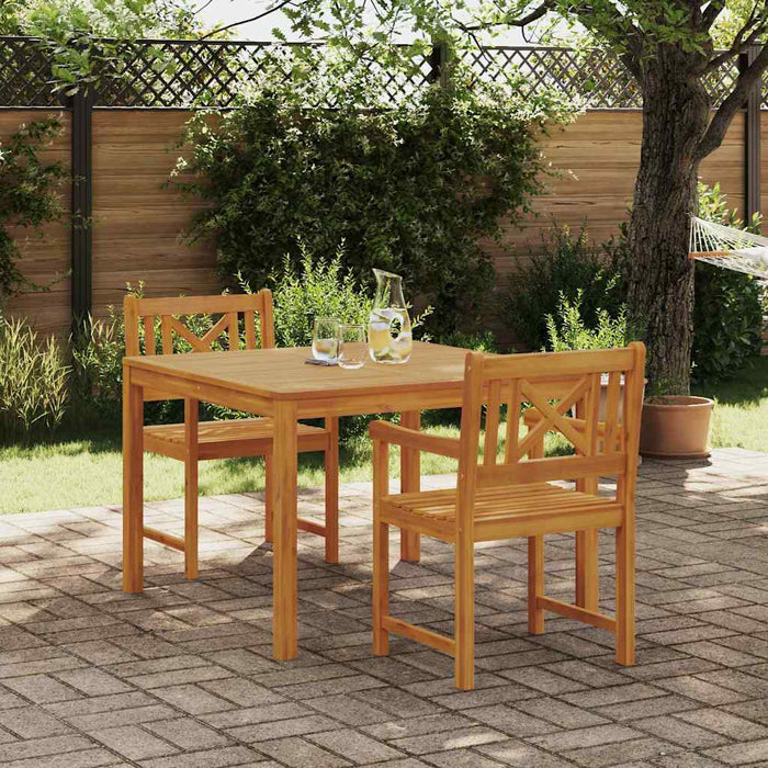 Set de masă pentru grădină 3 pcs Maro Lemn masiv de acacia WALTI