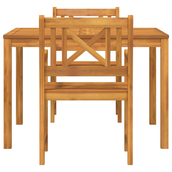 Set de masă pentru grădină 3 pcs Maro Lemn masiv de acacia WALTI