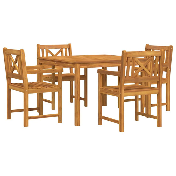 Set de masă pentru grădină 5 pcs Maro Lemn masiv de acacia WALTI