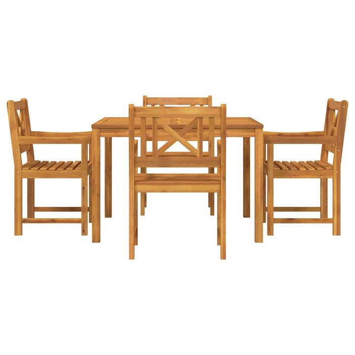 Set de masă pentru grădină 5 pcs Maro Lemn masiv de acacia WALTI