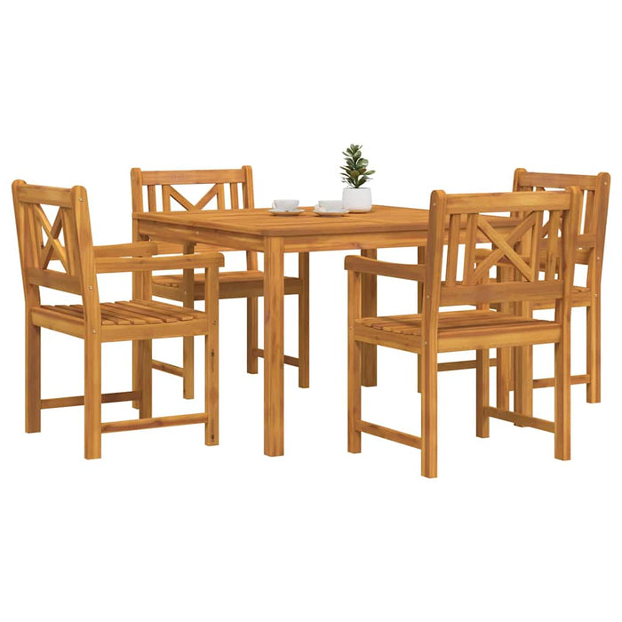 Set de masă pentru grădină 5 pcs Maro Lemn masiv de acacia WALTI