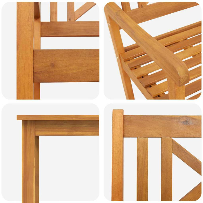 Set de masă pentru grădină 7 pcs Maro Lemn Solid de Acacia - WALTI WALTI