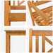 Set de masă pentru grădină 7 pcs Maro Lemn Solid de Acacia - WALTI WALTI
