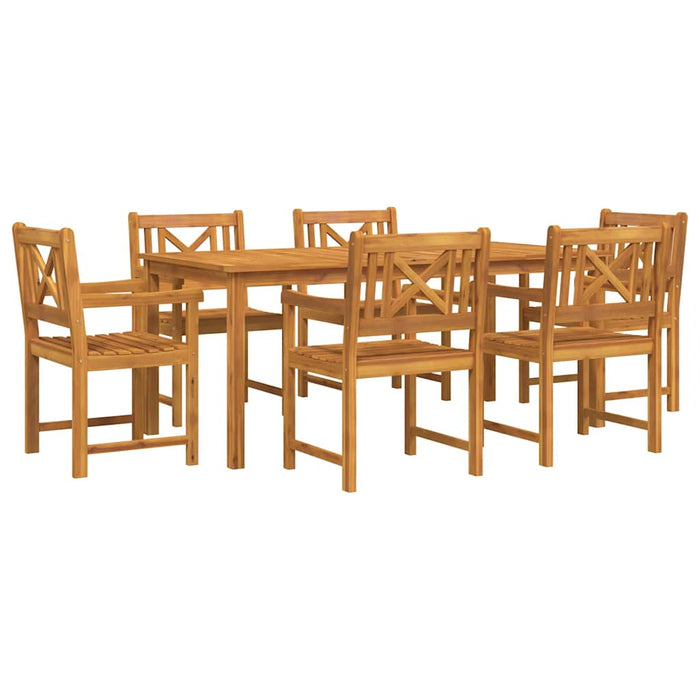 Set de masă pentru grădină 7 pcs Maro Lemn Solid de Acacia - WALTI WALTI