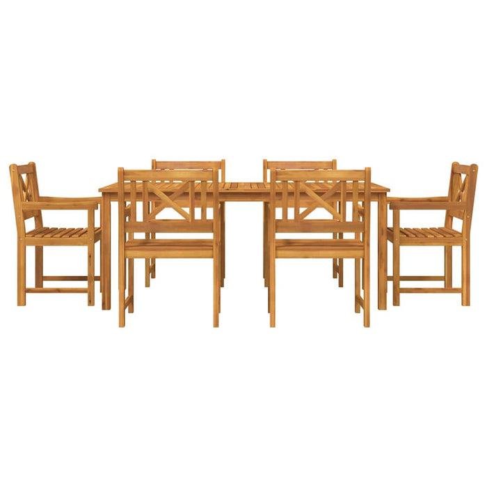 Set de masă pentru grădină 7 pcs Maro Lemn Solid de Acacia - WALTI WALTI