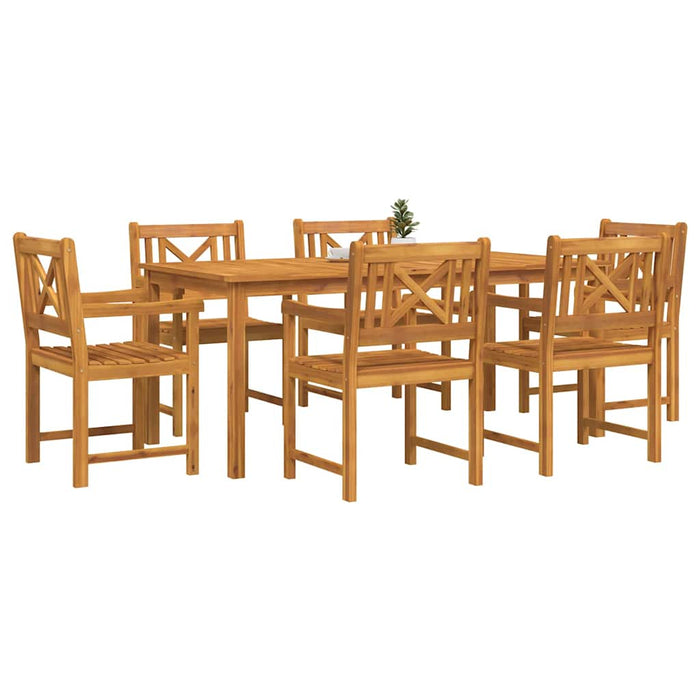 Set de masă pentru grădină 7 pcs Maro Lemn Solid de Acacia - WALTI WALTI