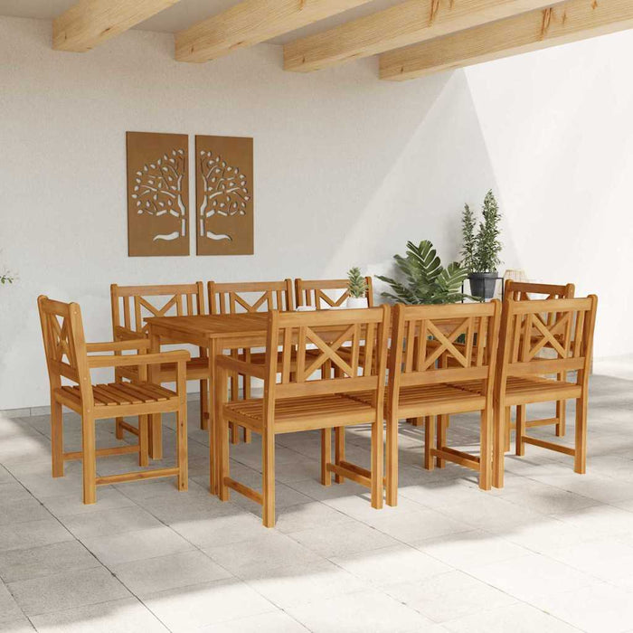 Set de masă pentru grădină 9 pcs Maro Lemn Solid de Acacia - WALTI WALTI