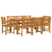 Set de masă pentru grădină 9 pcs Maro Lemn Solid de Acacia - WALTI WALTI