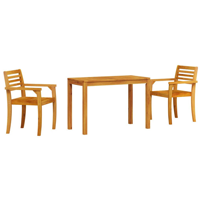 Set de masă pentru grădină 3 pcs Maro Lemn masiv de acacia - WALTI WALTI