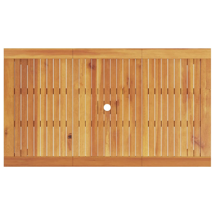 Set de dining 5 pcs Maro 140 x 80 x 74 cm Lemn masiv de acacia - WALTI WALTI