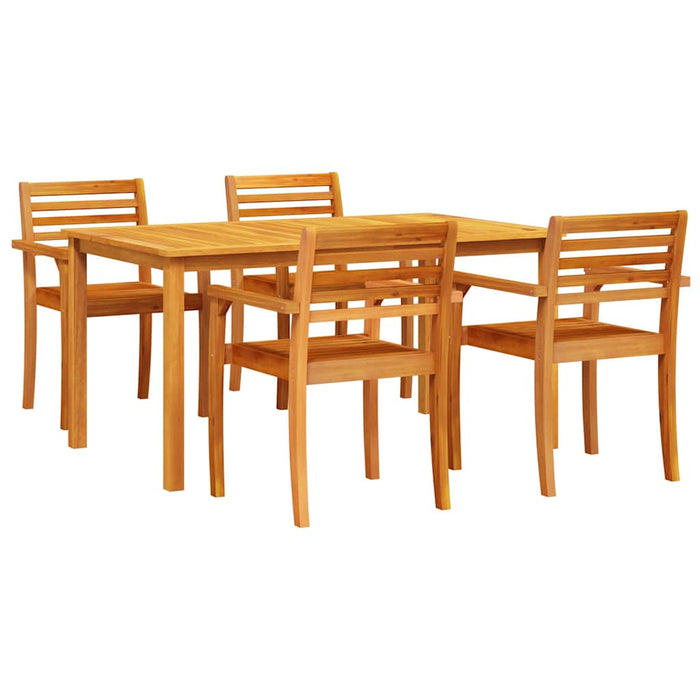 Set masă 5 pcs Maro Natural 150 x 90 x 74 cm - WALTI WALTI