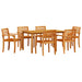 Set de dining pentru grădină 7 pcs Maro 150 x 90 x 74 cm - WALTI WALTI