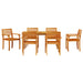 Set de dining pentru grădină 7 pcs Maro 150 x 90 x 74 cm - WALTI WALTI