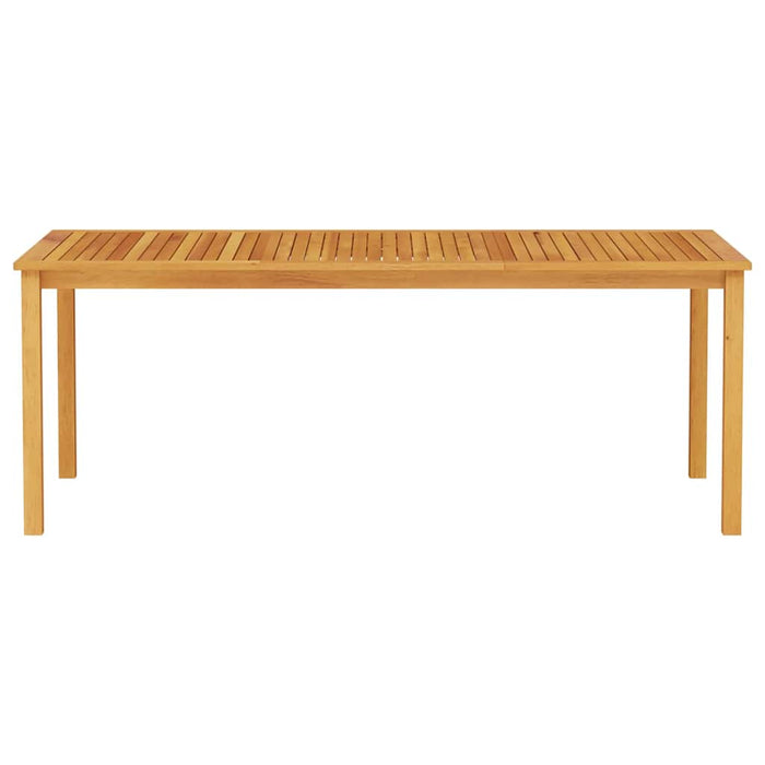 Set de dining pentru grădină 7 pcs Natural 200 x 100 x 74 cm - WALTI WALTI