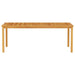 Set de dining pentru grădină 7 pcs Natural 200 x 100 x 74 cm - WALTI WALTI