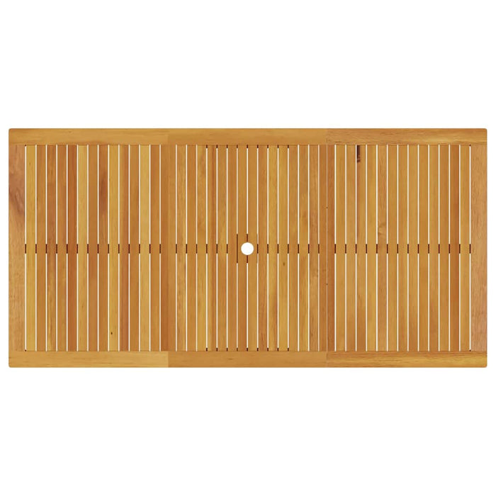Set de dining pentru grădină 7 pcs Natural 200 x 100 x 74 cm - WALTI WALTI