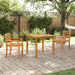 Set de dining pentru grădină 3 pcs Lemn Natural 85 x 85 x 75 cm - WALTI WALTI