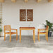 Set de dining pentru grădină 3 pcs Lemn Natural 85 x 85 x 75 cm - WALTI WALTI