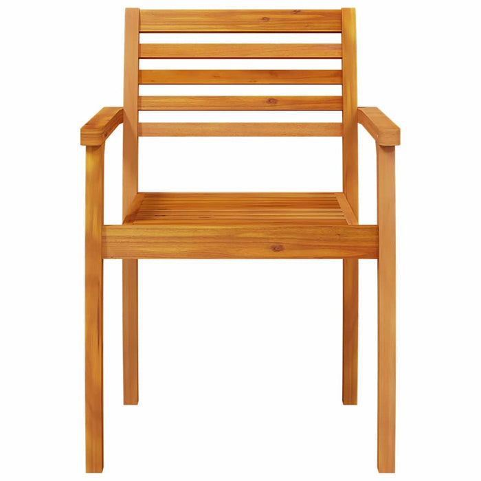 Set de dining pentru grădină 3 pcs Lemn Natural 85 x 85 x 75 cm - WALTI WALTI
