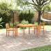 Set Dining Grădină 3 pcs Maro 110 x 110 x 75 cm - WALTI WALTI