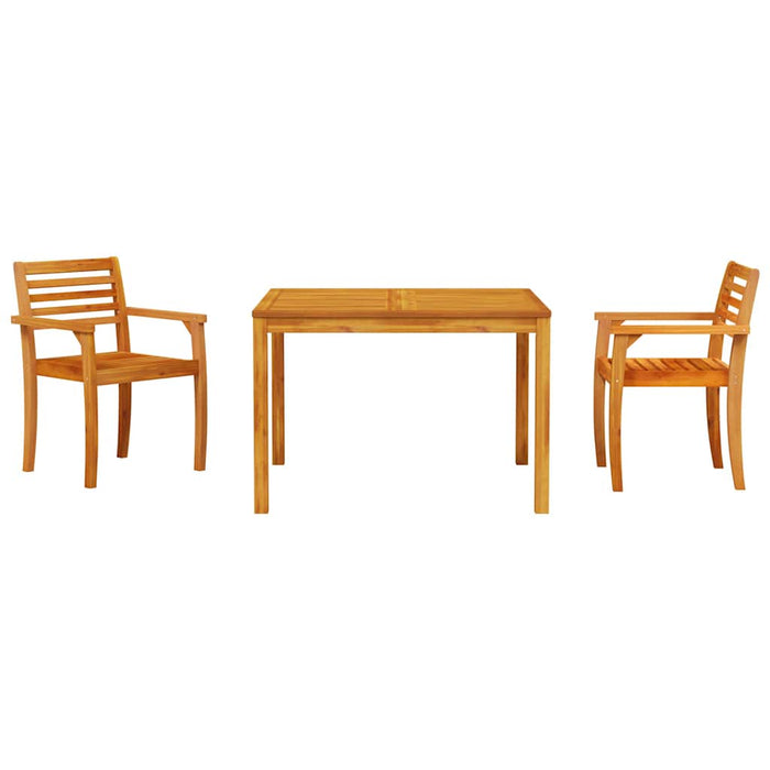 Set Dining Grădină 3 pcs Maro 110 x 110 x 75 cm - WALTI WALTI
