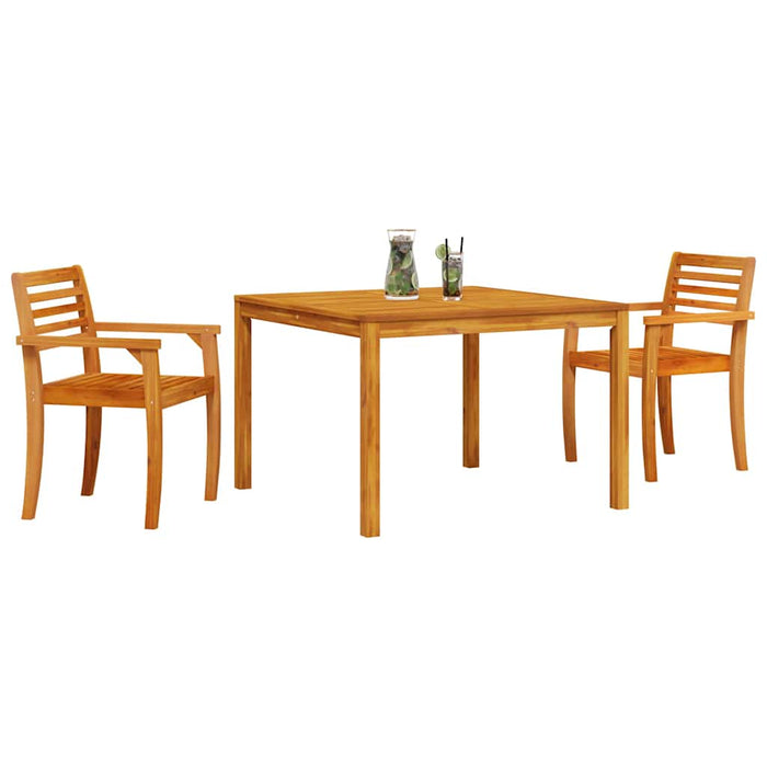 Set Dining Grădină 3 pcs Maro 110 x 110 x 75 cm - WALTI WALTI