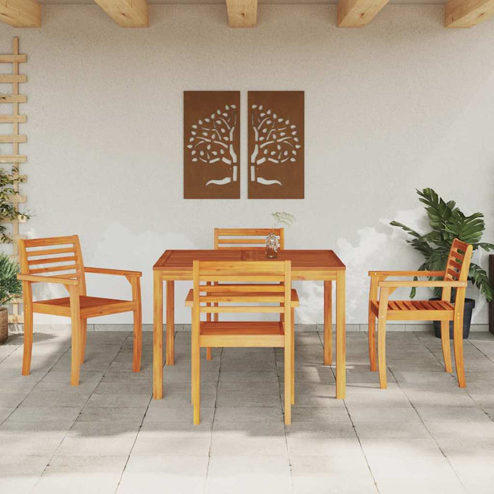 Set de dining pentru grădină 5 pcs Maro 110 x 110 x 75 cm - WALTI WALTI