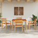Set de dining pentru grădină 5 pcs Maro 110 x 110 x 75 cm - WALTI WALTI