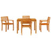 Set de dining pentru grădină 5 pcs Maro 110 x 110 x 75 cm - WALTI WALTI