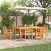 Set mese grădină 7 pcs Natural 180 x 90 x 75 cm - WALTI WALTI