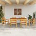 Set mese grădină 7 pcs Natural 180 x 90 x 75 cm - WALTI WALTI